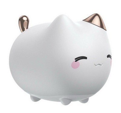 Нічник Baseus Cute series kitty silicone night light White DGAM-A02 фото